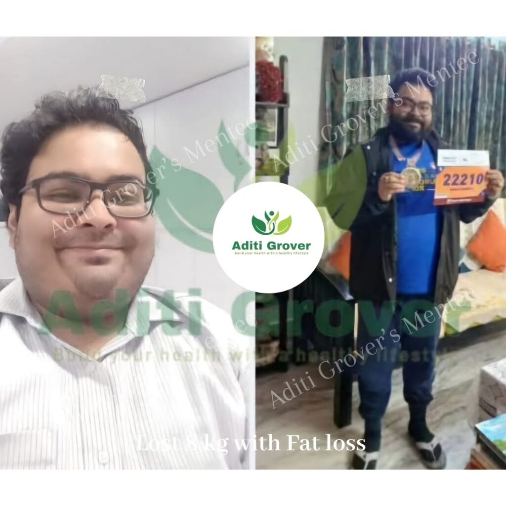 Copy of Lost 8 kg with Fat loss